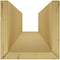 Ekena Millwork 3-Sided (U-beam) Riverwood Endurathane Faux Wood Ceiling Beam, Factory Prepped, 6"W x 8"H  x 20'L BMRW3C0060X080X240UN - alternate 4
